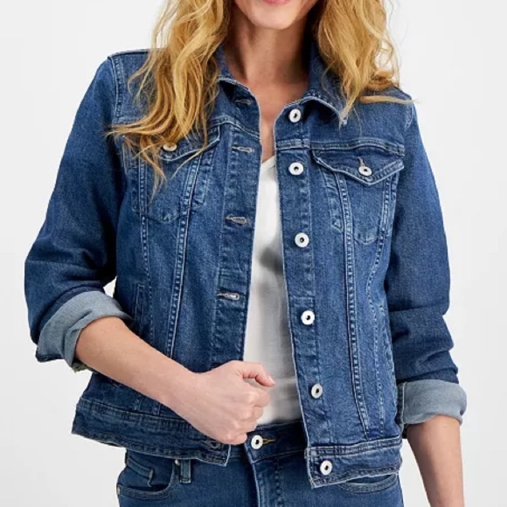 Style & Co. Women's Dark Blue Denim Jacket